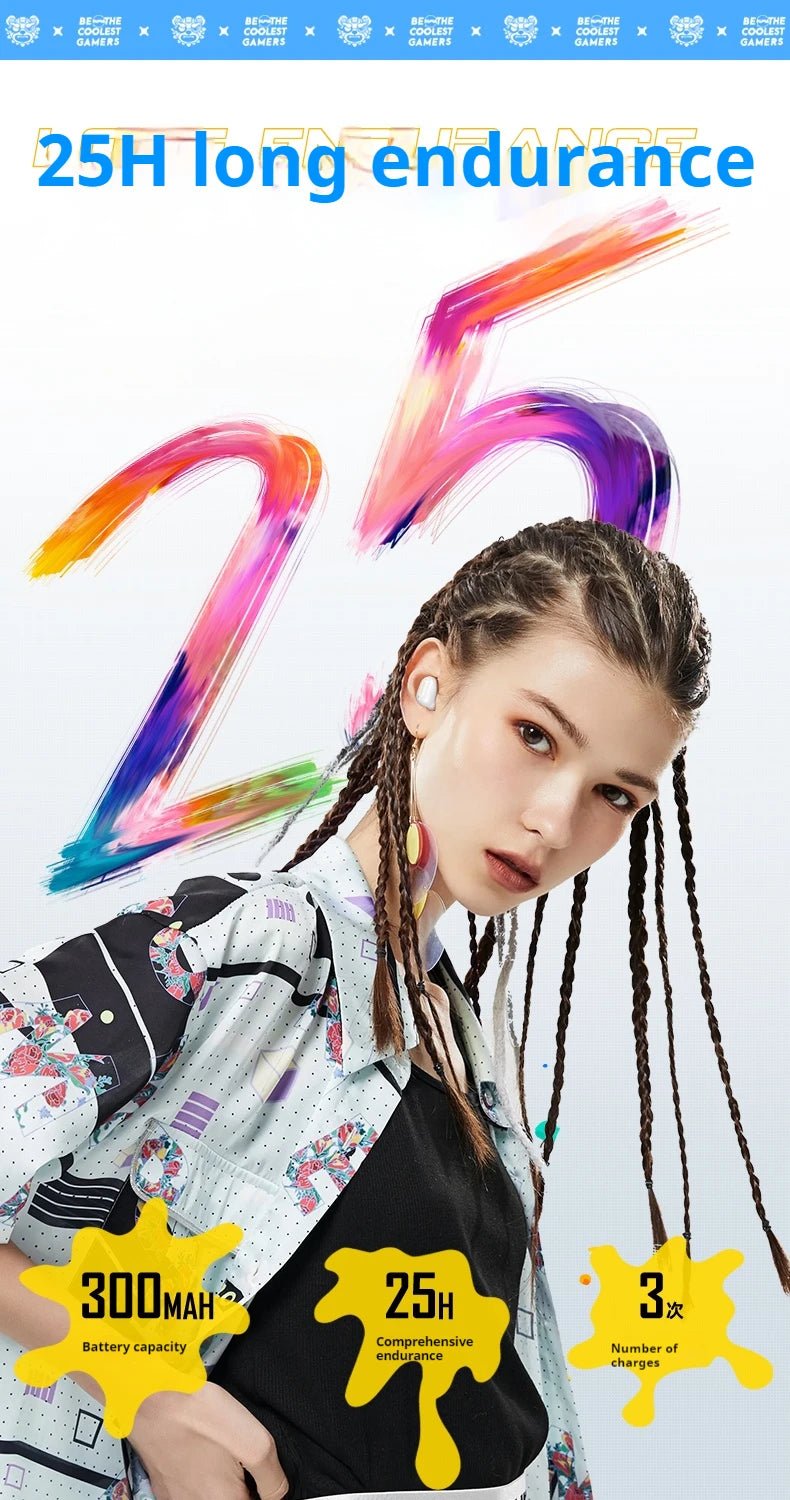 ONIKUMA T20 Gaming Headset 2025New Wireless Rotating Flip-Top Design Earbuds HiFi Stereo In-Ear Touch Control Headphone with Mic - Tara's Tiny Treasures