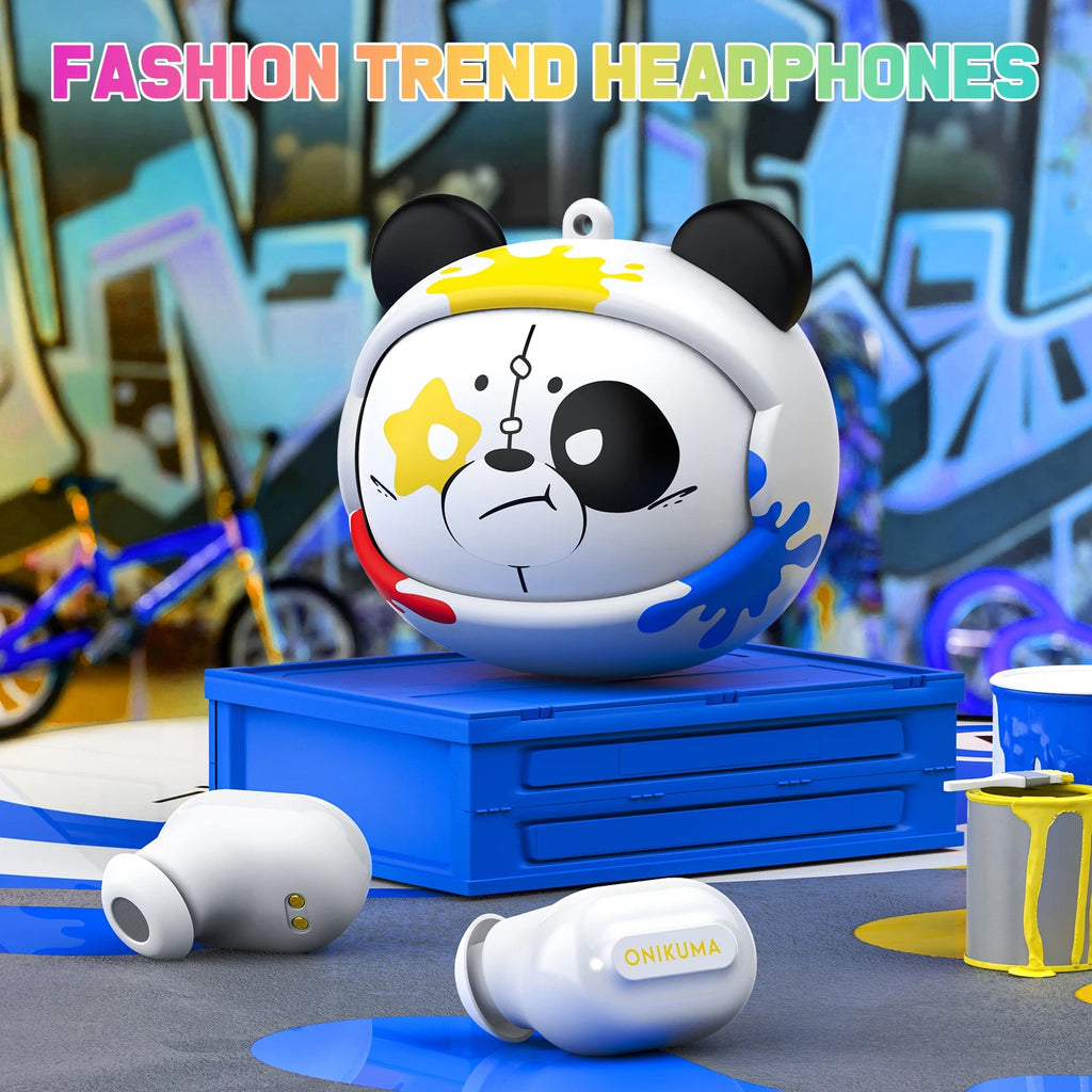 ONIKUMA T20 Gaming Headset 2025New Wireless Rotating Flip-Top Design Earbuds HiFi Stereo In-Ear Touch Control Headphone with Mic - Tara's Tiny Treasures