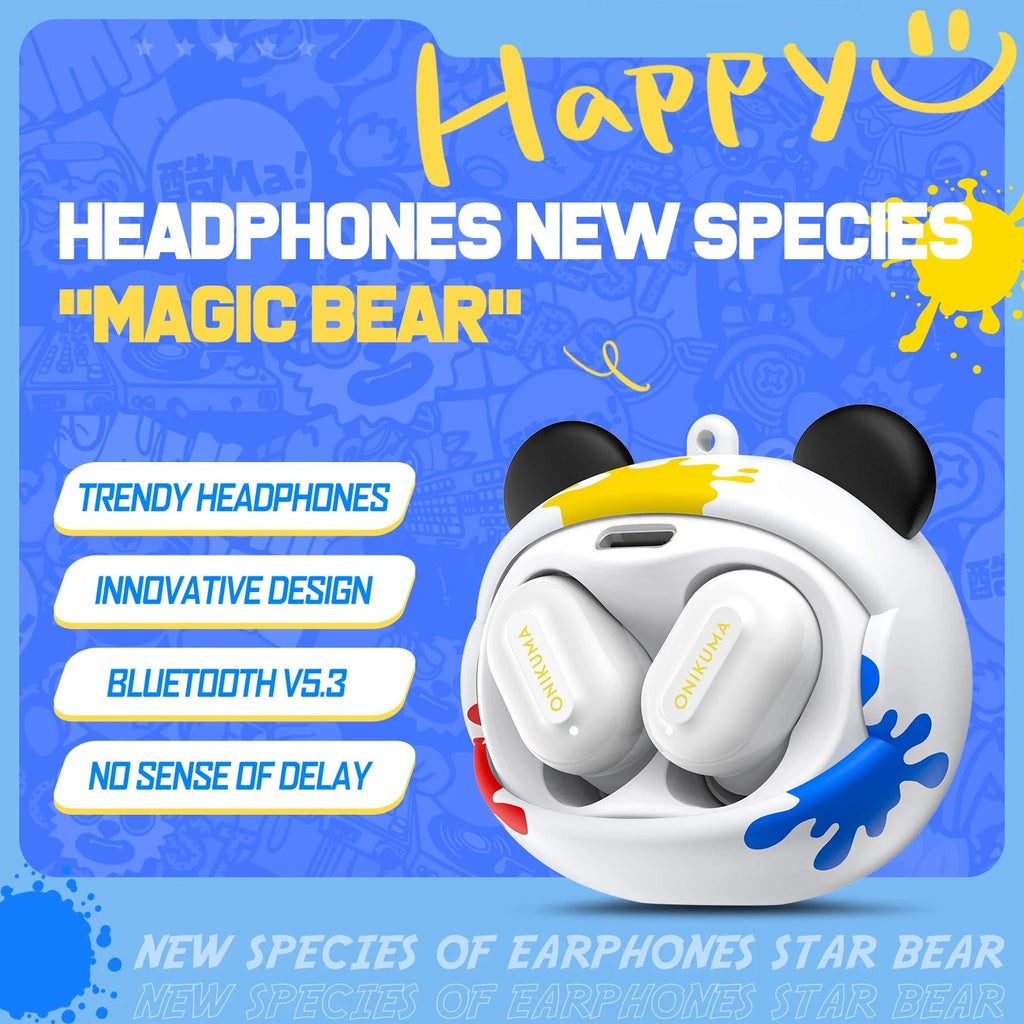 ONIKUMA T20 Gaming Headset 2025New Wireless Rotating Flip-Top Design Earbuds HiFi Stereo In-Ear Touch Control Headphone with Mic - Tara's Tiny Treasures