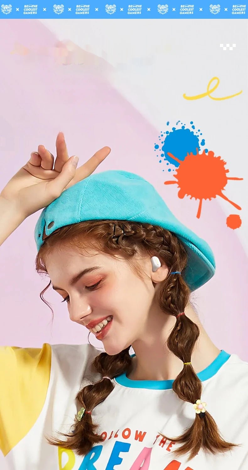 ONIKUMA T20 Gaming Headset 2025New Wireless Rotating Flip-Top Design Earbuds HiFi Stereo In-Ear Touch Control Headphone with Mic - Tara's Tiny Treasures