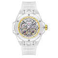 ONOLA 3835 Advanced Fashion Hollow Transparent Fully Automatic Men's Mechanical Watch with Dual Flywheels Design for Men's Clock - Tara's Tiny Treasures
