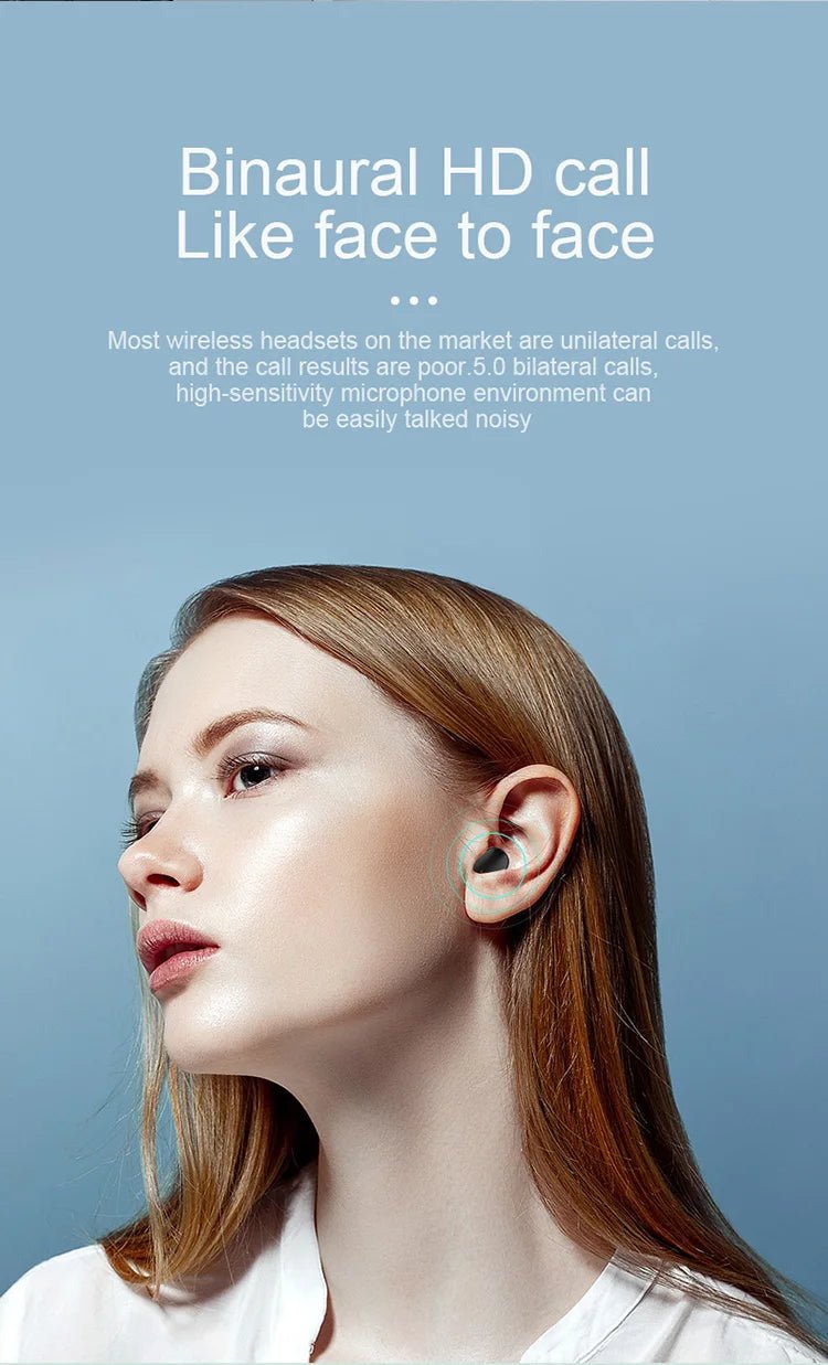 Original A6S TWS Headset Wireless Earphones Bluetooth Headphones Sport Stereo Fone Bluetooth Earbuds for Xiaomi Huawei iPhone - Tara's Tiny Treasures