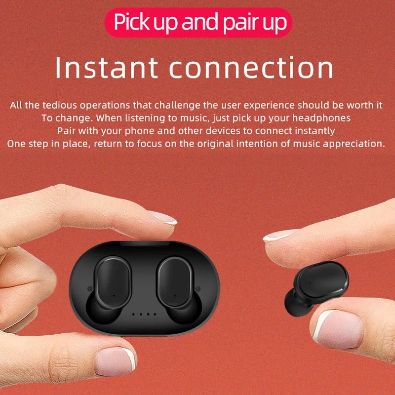 Original A6S TWS Headset Wireless Earphones Bluetooth Headphones Sport Stereo Fone Bluetooth Earbuds for Xiaomi Huawei iPhone - Tara's Tiny Treasures