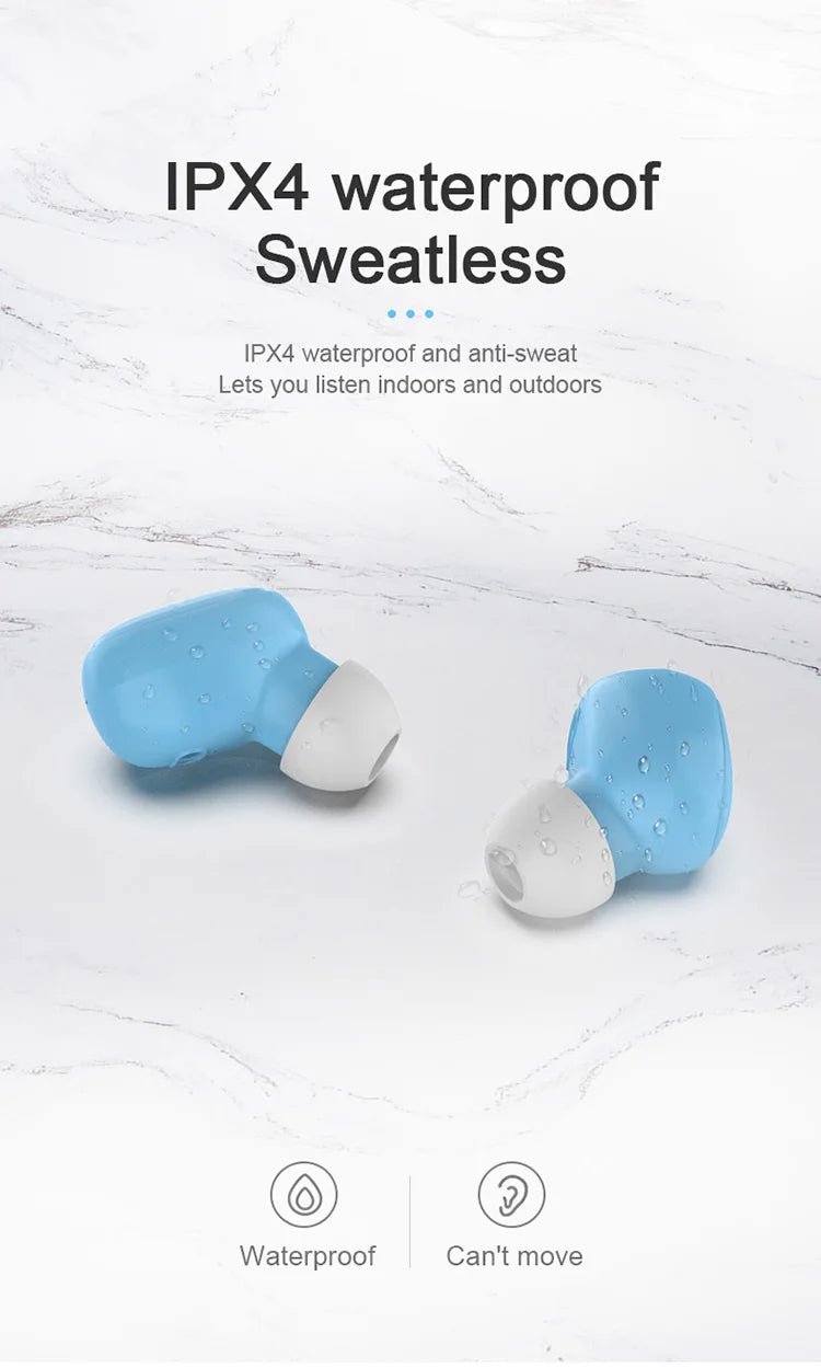 Original A6S TWS Headset Wireless Earphones Bluetooth Headphones Sport Stereo Fone Bluetooth Earbuds for Xiaomi Huawei iPhone - Tara's Tiny Treasures