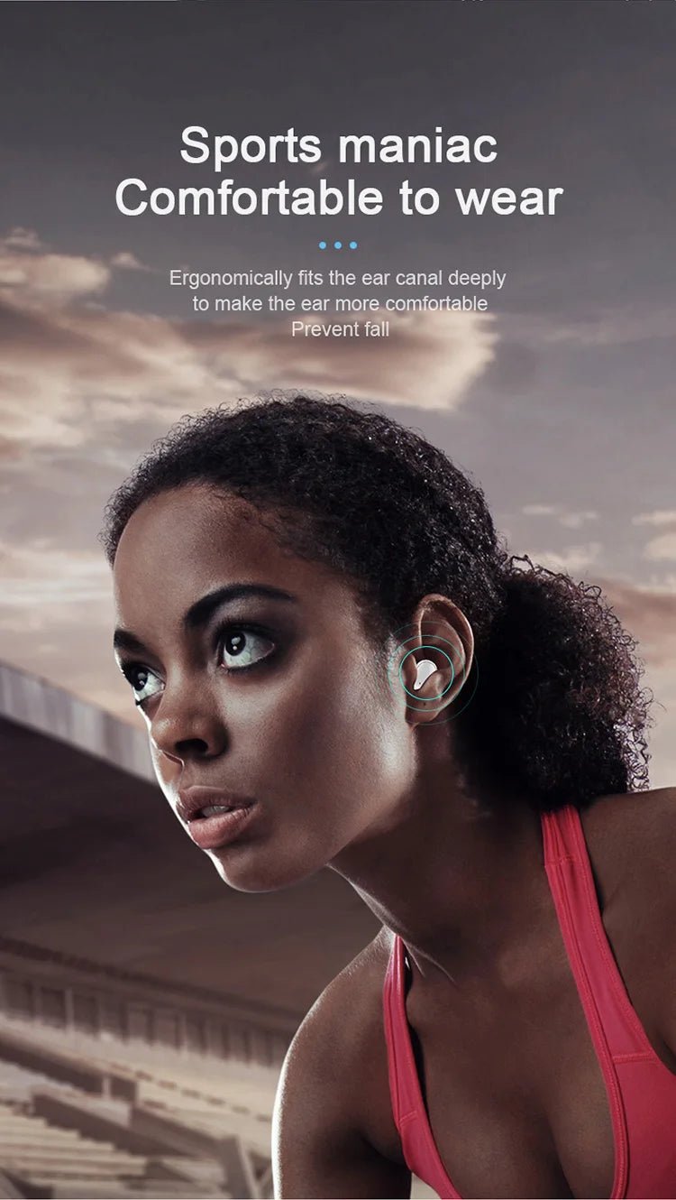 Original A6S TWS Headset Wireless Earphones Bluetooth Headphones Sport Stereo Fone Bluetooth Earbuds for Xiaomi Huawei iPhone - Tara's Tiny Treasures