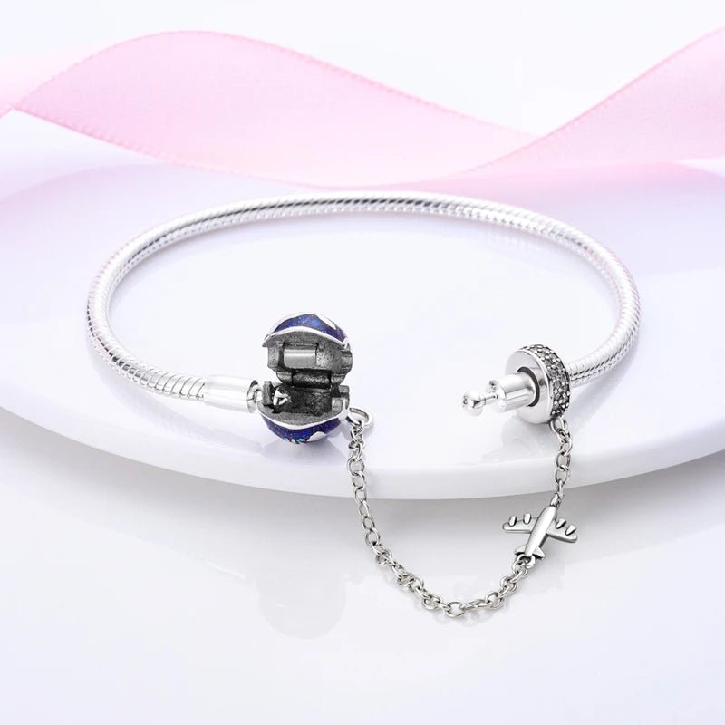 Original Bracelet 925 Sterling Silver Charm Bracelet 17-20CM Golden Heart Love Key Snowflake Bracelet Bangle Women Jewelry Gift - Tara's Tiny Treasures