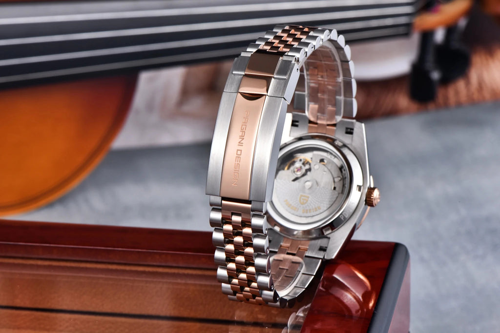PAGANI DESIGN 2026 New Enamel Dial DD36 Luxury Silver Gold Automatic Watch For Men AR Sapphire crystal Mechanical Wristwatch Men - Tara's Tiny Treasures