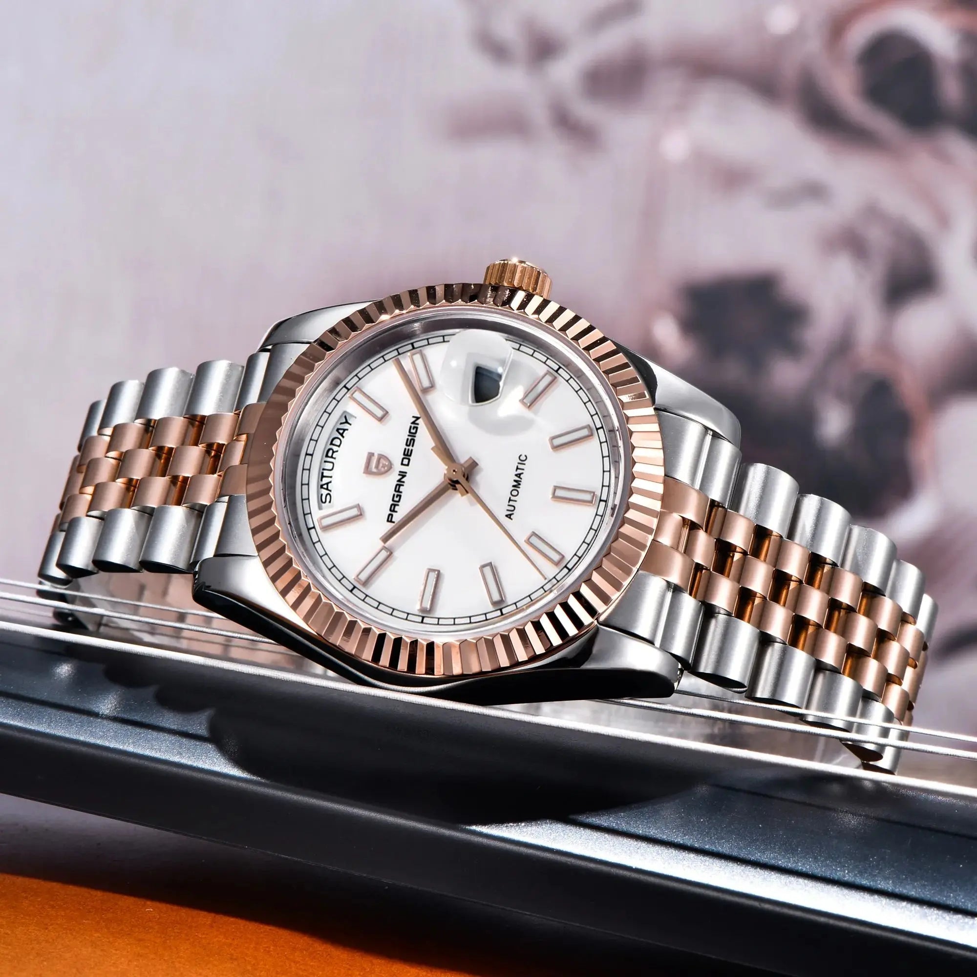 PAGANI DESIGN 2026 New Enamel Dial DD36 Luxury Silver Gold Automatic Watch For Men AR Sapphire crystal Mechanical Wristwatch Men - Tara's Tiny Treasures