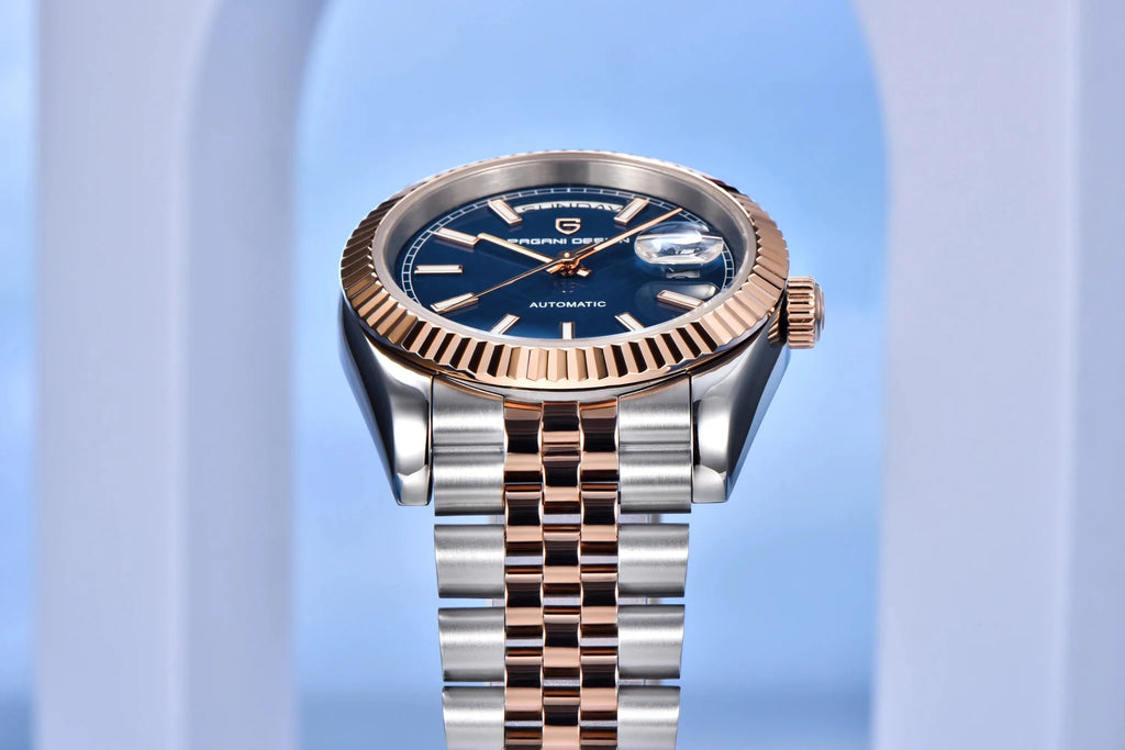 PAGANI DESIGN 2026 New Enamel Dial DD36 Luxury Silver Gold Automatic Watch For Men AR Sapphire crystal Mechanical Wristwatch Men - Tara's Tiny Treasures
