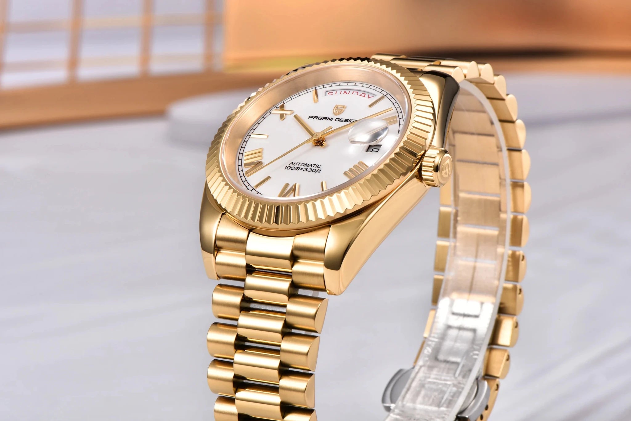 PAGANI DESIGN New Week Calendar Type Watch Japan Movt Waterproof Mechanical Man watch 316L All Steel Luxury Luminous Men watch - Tara's Tiny Treasures