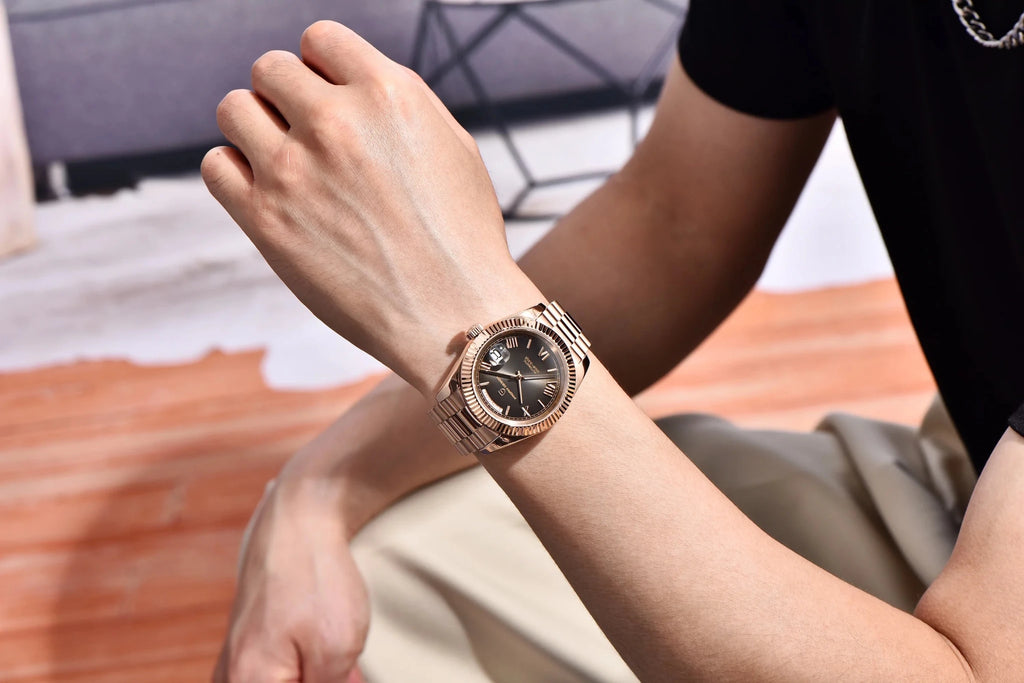 PAGANI DESIGN New Week Calendar Type Watch Japan Movt Waterproof Mechanical Man watch 316L All Steel Luxury Luminous Men watch - Tara's Tiny Treasures