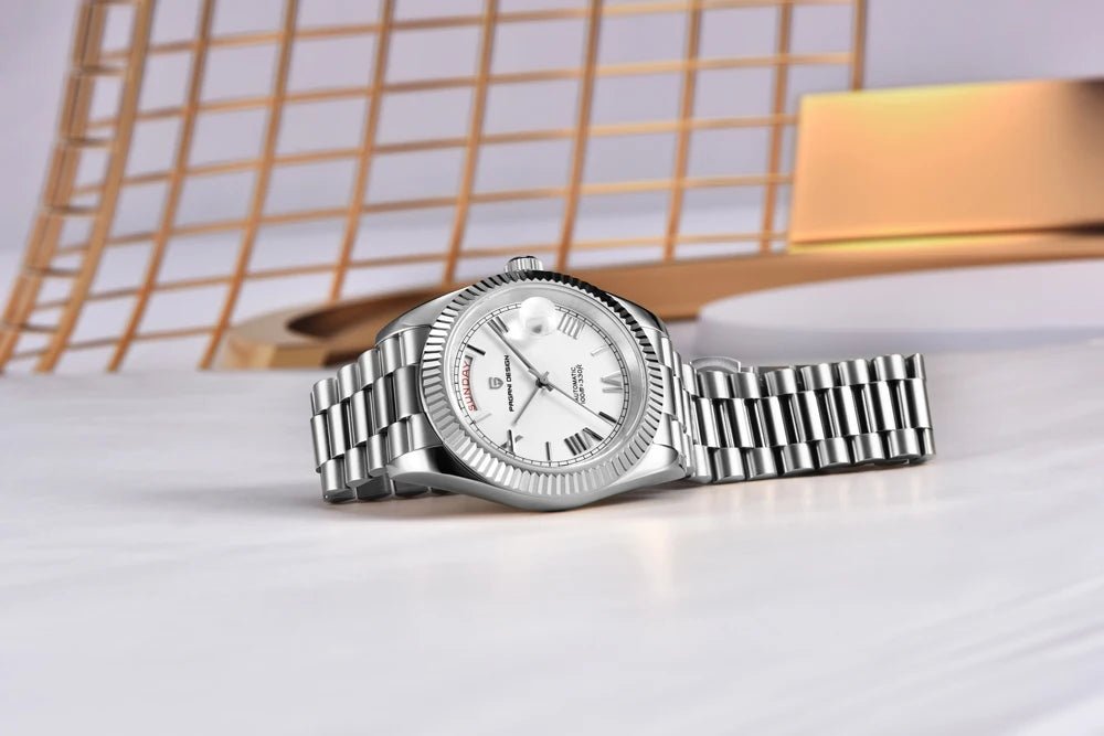 PAGANI DESIGN New Week Calendar Type Watch Japan Movt Waterproof Mechanical Man watch 316L All Steel Luxury Luminous Men watch - Tara's Tiny Treasures