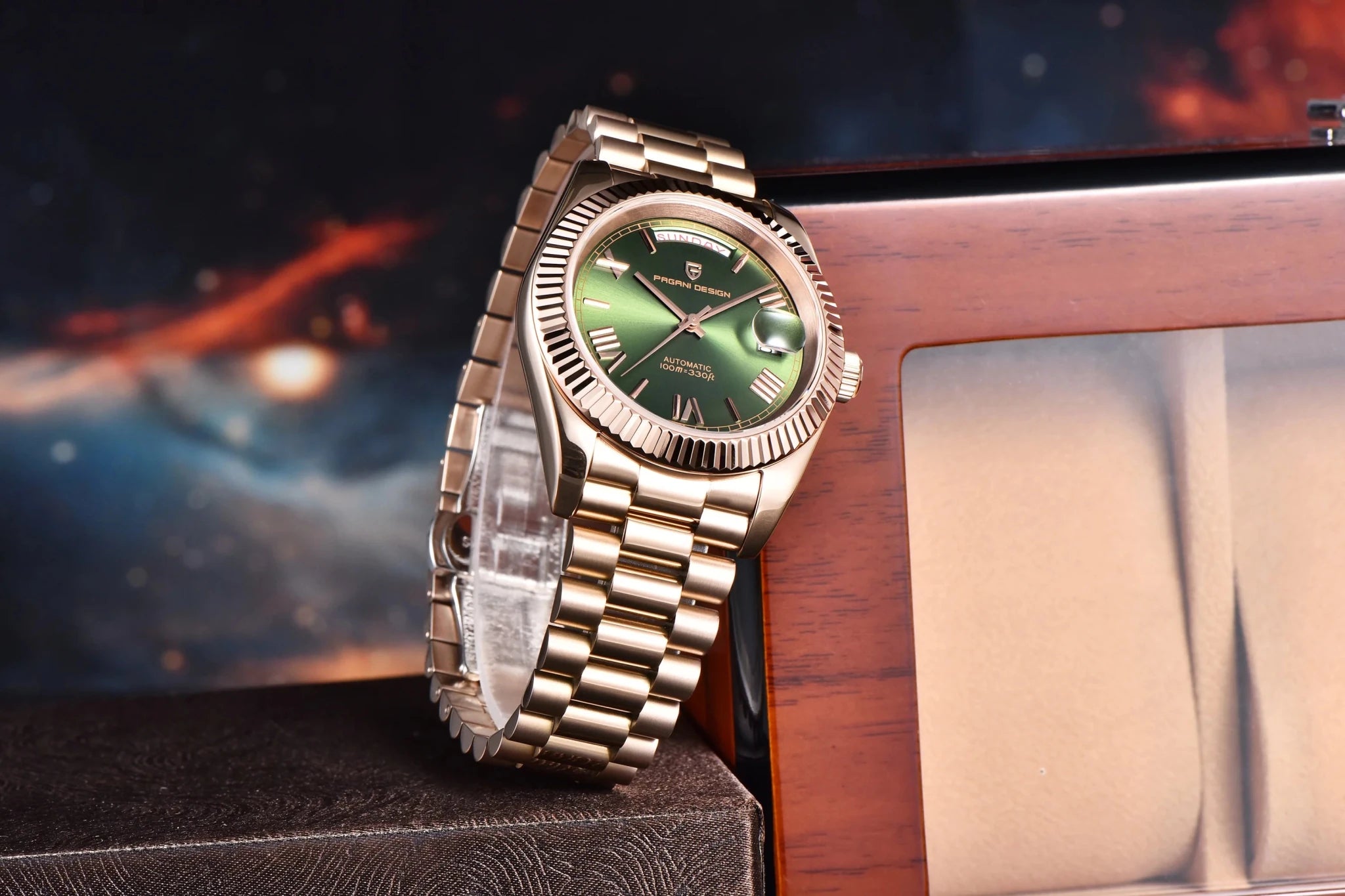 PAGANI DESIGN New Week Calendar Type Watch Japan Movt Waterproof Mechanical Man watch 316L All Steel Luxury Luminous Men watch - Tara's Tiny Treasures