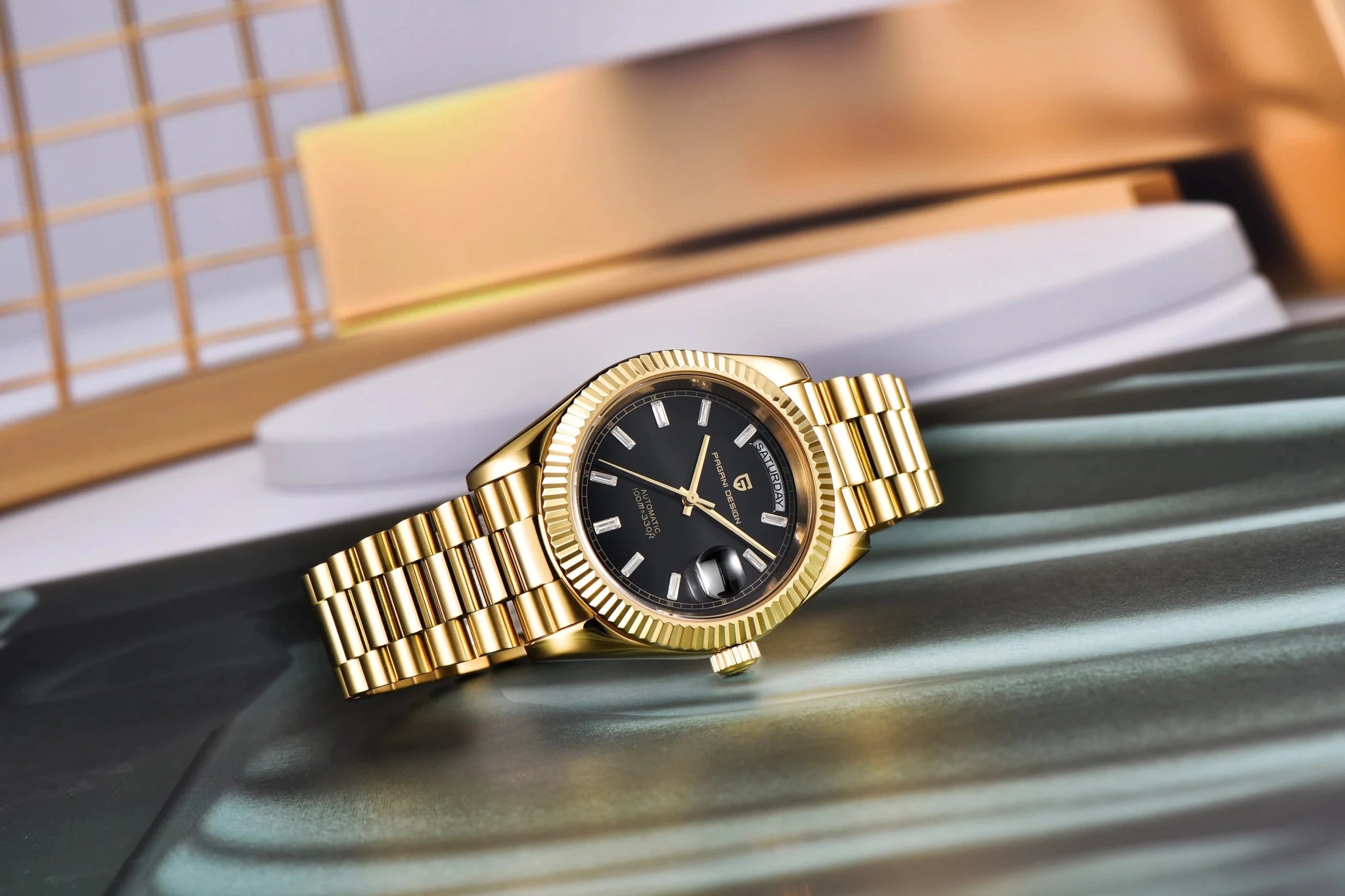 PAGANI DESIGN New Week Calendar Type Watch Japan Movt Waterproof Mechanical Man watch 316L All Steel Luxury Luminous Men watch - Tara's Tiny Treasures