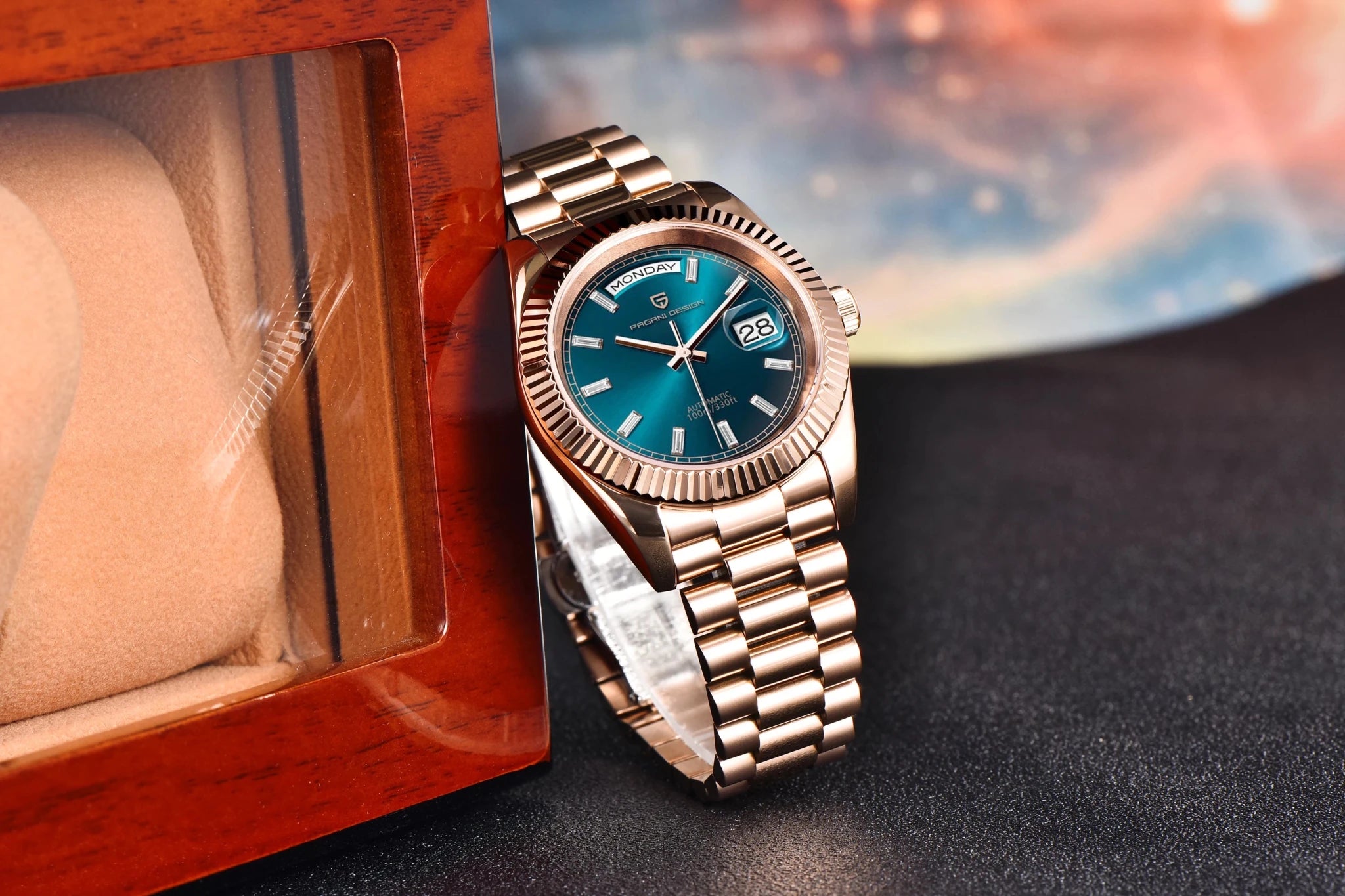 PAGANI DESIGN New Week Calendar Type Watch Japan Movt Waterproof Mechanical Man watch 316L All Steel Luxury Luminous Men watch - Tara's Tiny Treasures