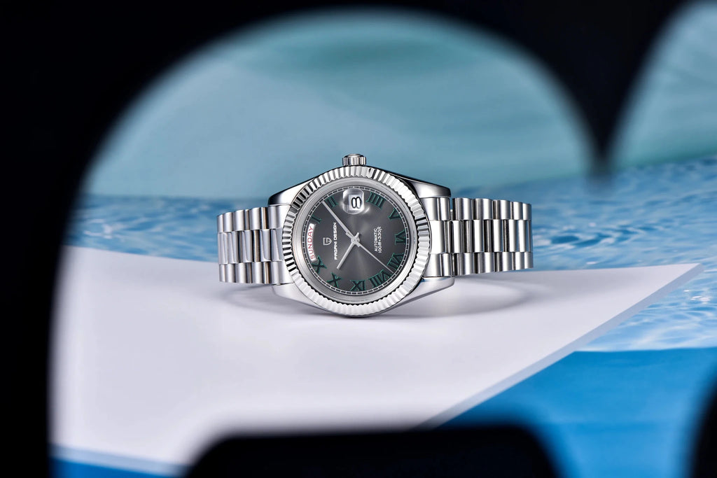 PAGANI DESIGN New Week Calendar Type Watch Japan Movt Waterproof Mechanical Man watch 316L All Steel Luxury Luminous Men watch - Tara's Tiny Treasures