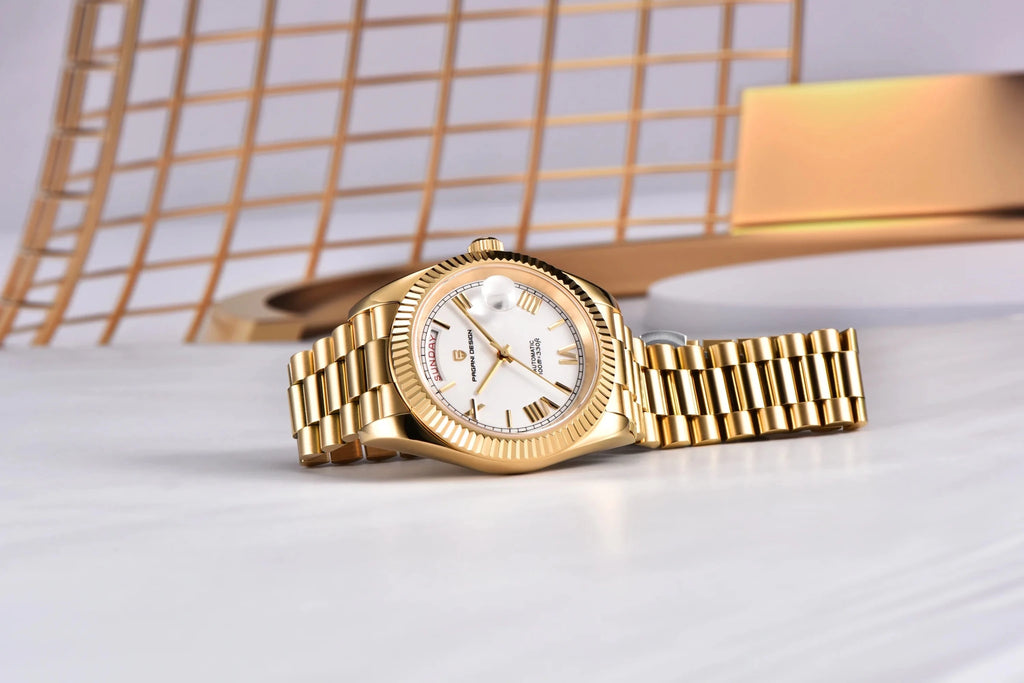 PAGANI DESIGN New Week Calendar Type Watch Japan Movt Waterproof Mechanical Man watch 316L All Steel Luxury Luminous Men watch - Tara's Tiny Treasures