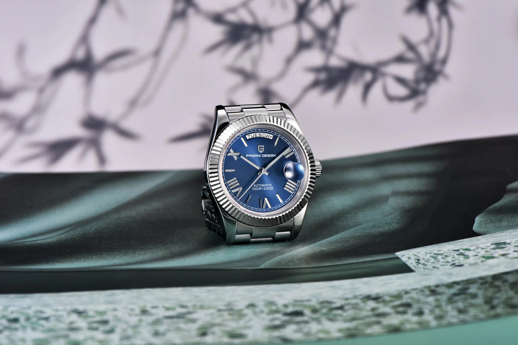 PAGANI DESIGN New Week Calendar Type Watch Japan Movt Waterproof Mechanical Man watch 316L All Steel Luxury Luminous Men watch - Tara's Tiny Treasures