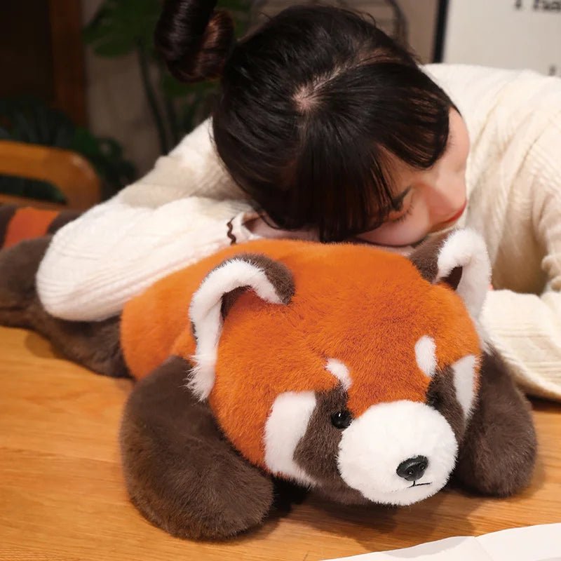 Panda Plush Comfort Soft Animal Plush Raccoon Fox Bear Floor Cushion Birthday Gifts Soft Pillow Toys for Girls Gift Room Decor - Tara's Tiny Treasures