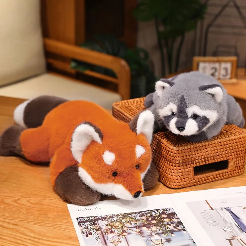 Panda Plush Comfort Soft Animal Plush Raccoon Fox Bear Floor Cushion Birthday Gifts Soft Pillow Toys for Girls Gift Room Decor - Tara's Tiny Treasures