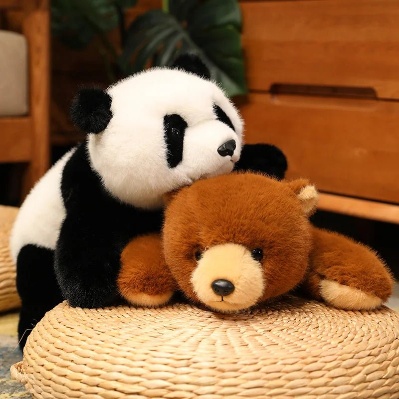 Panda Plush Comfort Soft Animal Plush Raccoon Fox Bear Floor Cushion Birthday Gifts Soft Pillow Toys for Girls Gift Room Decor - Tara's Tiny Treasures