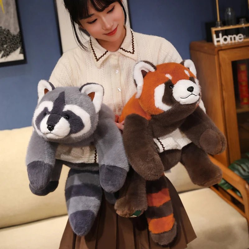 Panda Plush Comfort Soft Animal Plush Raccoon Fox Bear Floor Cushion Birthday Gifts Soft Pillow Toys for Girls Gift Room Decor - Tara's Tiny Treasures