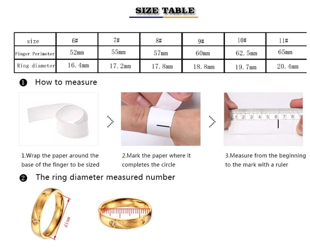 Personality Round Beads Ring Band Small Clear Crystal Zircon Waterproof Stainless Steel Rings Simple Granular Fine Jewelry - Tara's Tiny Treasures