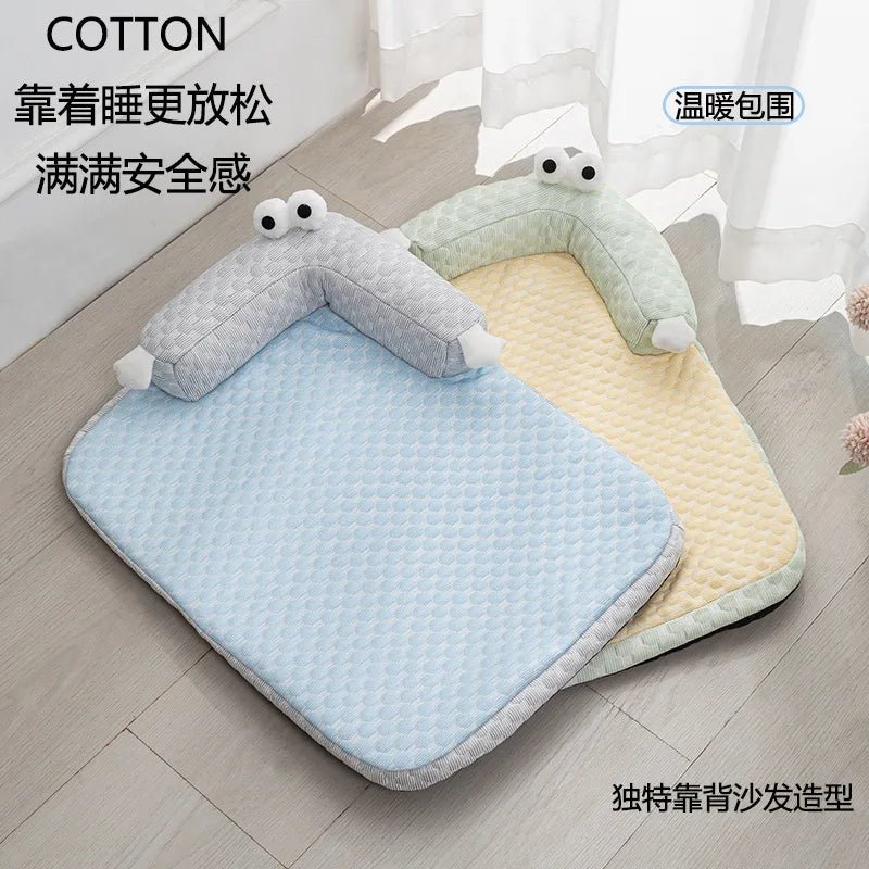 Pet Cat Beds Summer Pet Cooling Mat Pad Lightweight Breathable Rattan Pet Bed Cooling Ice Nest for Small Animal Dogs Mat - Tara's Tiny Treasures