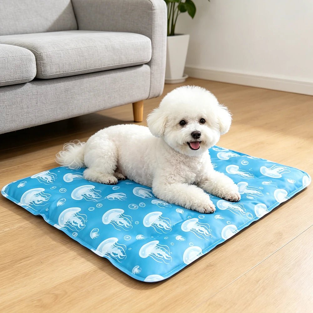 Pet Cooling Mat for Dogs And Cats Air Conditioning Gel Mat for Pets Soft Breathable Waterproof Non-Slip Pet Mat for Hot Weather - Tara's Tiny Treasures