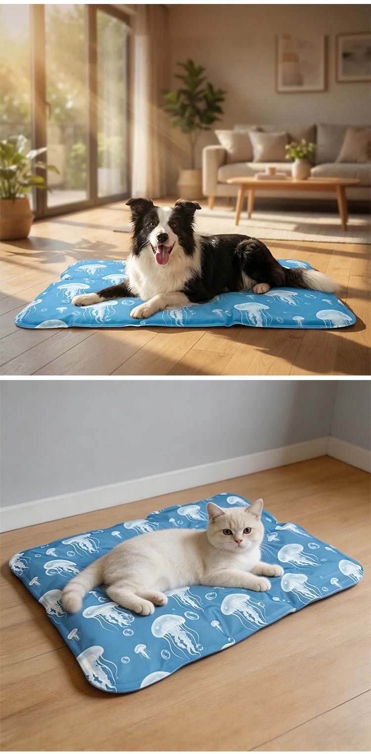 Pet Cooling Mat for Dogs And Cats Air Conditioning Gel Mat for Pets Soft Breathable Waterproof Non-Slip Pet Mat for Hot Weather - Tara's Tiny Treasures