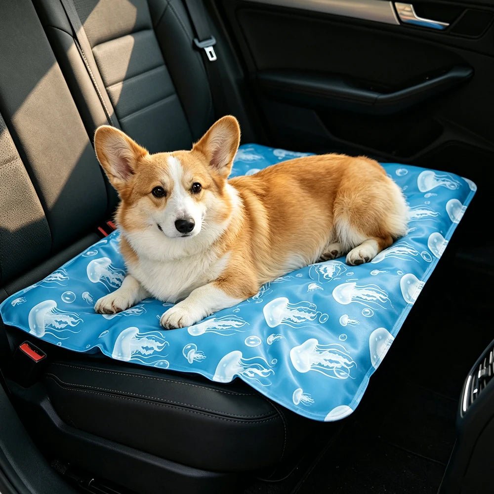 Pet Cooling Mat for Dogs And Cats Air Conditioning Gel Mat for Pets Soft Breathable Waterproof Non-Slip Pet Mat for Hot Weather - Tara's Tiny Treasures