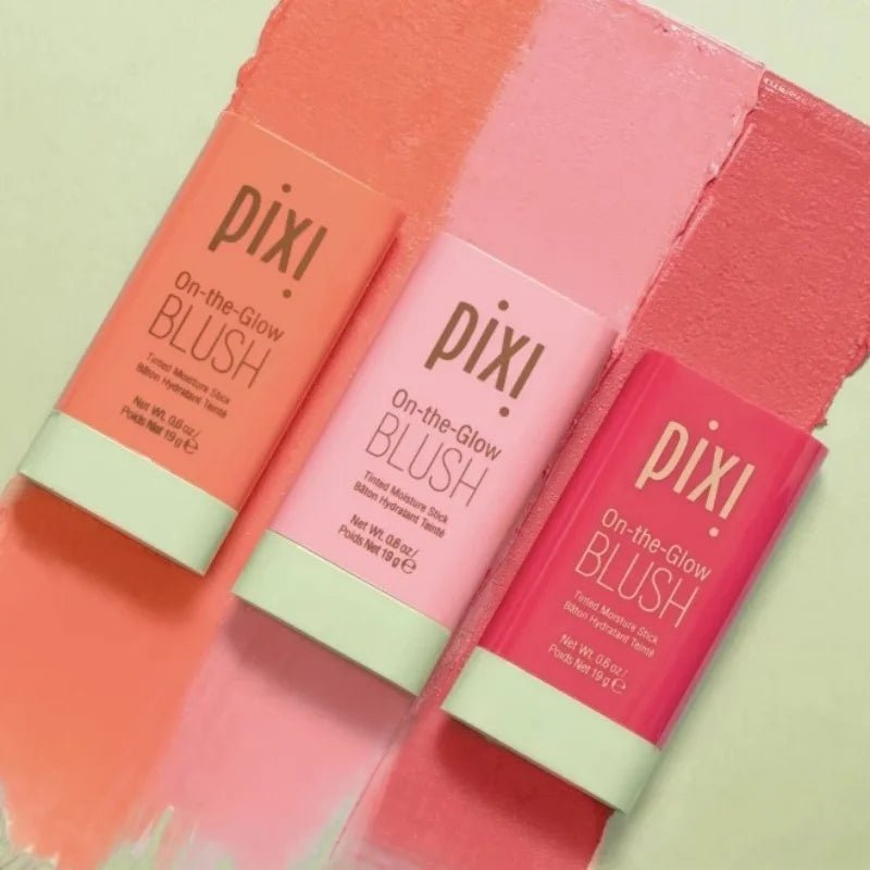 Pixi On-the-Glow Blush Stick Creamy Hydrating Formula Ruby/Warm/Juicy Shades Buildable Pigmented Cheek Blush For All Skin Tones - Tara's Tiny Treasures