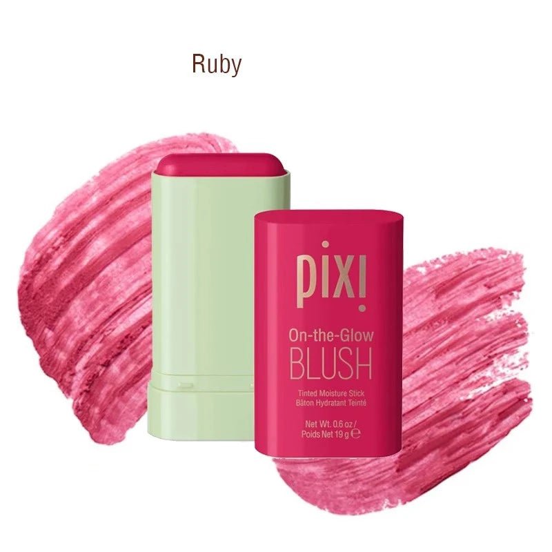 Pixi On-the-Glow Blush Stick Creamy Hydrating Formula Ruby/Warm/Juicy Shades Buildable Pigmented Cheek Blush For All Skin Tones - Tara's Tiny Treasures