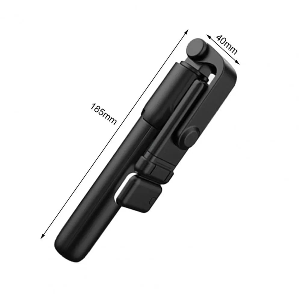 Portable Bluetooth Selfie Stick Tripod Holder with Remote Shutter Fill Light Extendable Wireless Remote Retractable Phone Stand - Tara's Tiny Treasures