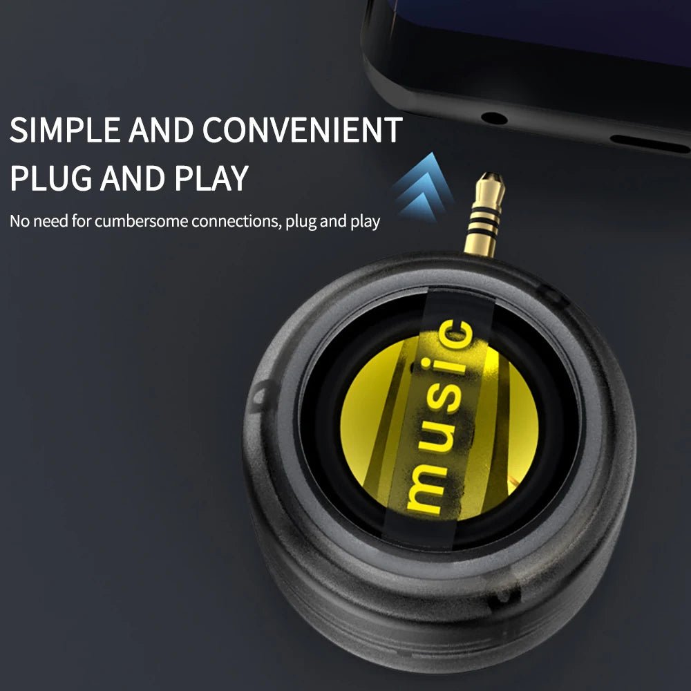 Portable Mini Speaker Universal 3.5mm Plug in Jack Mini Sound Box Mobile Phone Speaker Amplifier External Wired Speakers Hot - Tara's Tiny Treasures