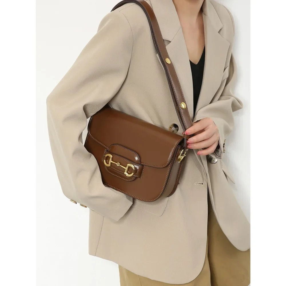 Premium Leather Diaper Bag for Women Classic Designer Paris Casual Simple Vintage Trendy Design Comfortable and Practical - Tara's Tiny Treasures
