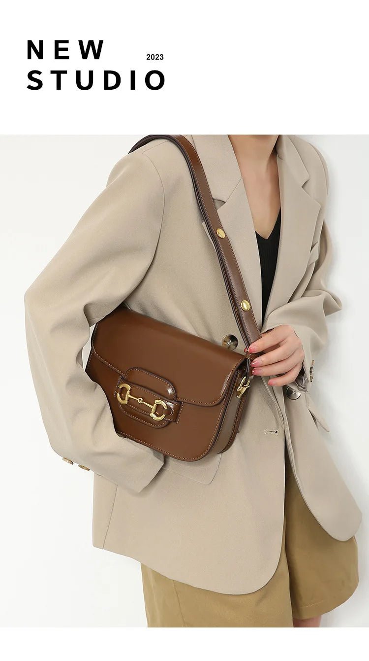 Premium Leather Diaper Bag for Women Classic Designer Paris Casual Simple Vintage Trendy Design Comfortable and Practical - Tara's Tiny Treasures