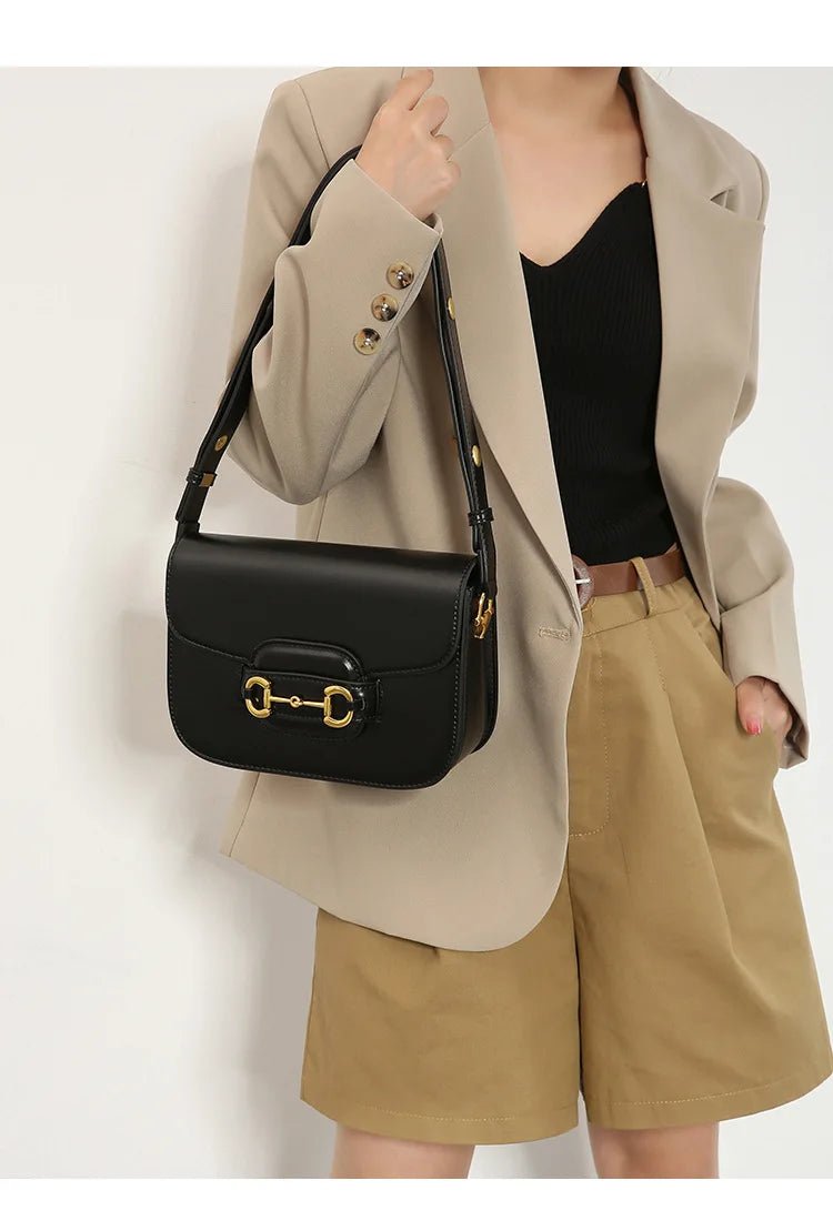 Premium Leather Diaper Bag for Women Classic Designer Paris Casual Simple Vintage Trendy Design Comfortable and Practical - Tara's Tiny Treasures