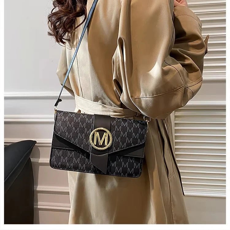 Premium Vintage-Style Bag - 2026 Autumn-Winter New Design - Letter-Shaped Shoulder Bag for Casual Wear - Small Square Bag - Tara's Tiny Treasures