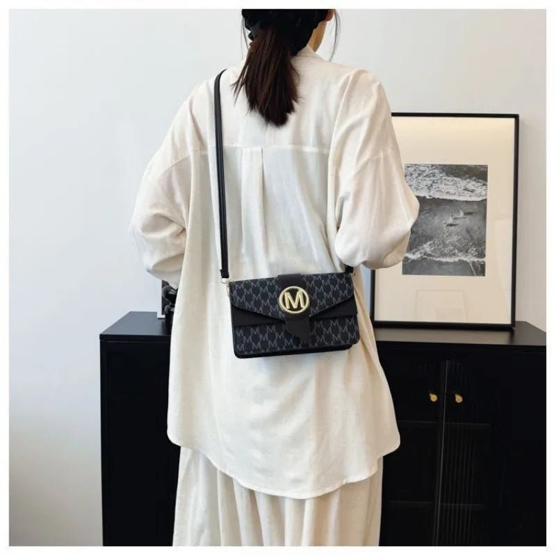 Premium Vintage-Style Bag - 2026 Autumn-Winter New Design - Letter-Shaped Shoulder Bag for Casual Wear - Small Square Bag - Tara's Tiny Treasures
