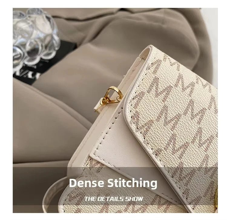 Premium Vintage-Style Bag - 2026 Autumn-Winter New Design - Letter-Shaped Shoulder Bag for Casual Wear - Small Square Bag - Tara's Tiny Treasures