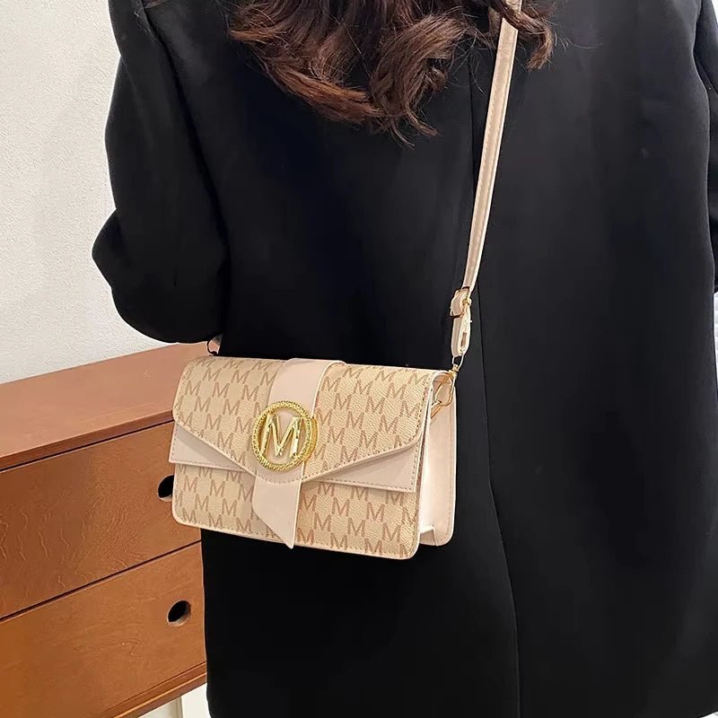 Premium Vintage-Style Bag - 2026 Autumn-Winter New Design - Letter-Shaped Shoulder Bag for Casual Wear - Small Square Bag - Tara's Tiny Treasures