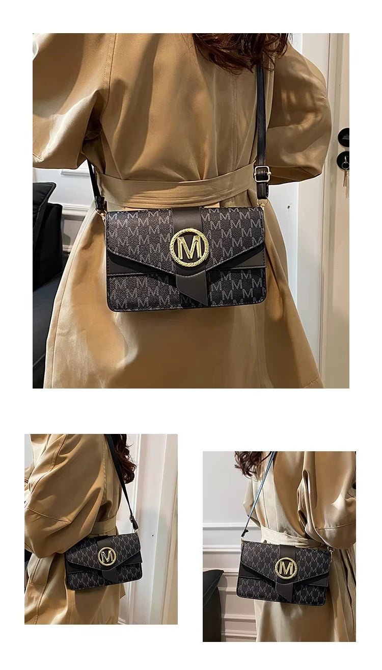 Premium Vintage-Style Bag - 2026 Autumn-Winter New Design - Letter-Shaped Shoulder Bag for Casual Wear - Small Square Bag - Tara's Tiny Treasures