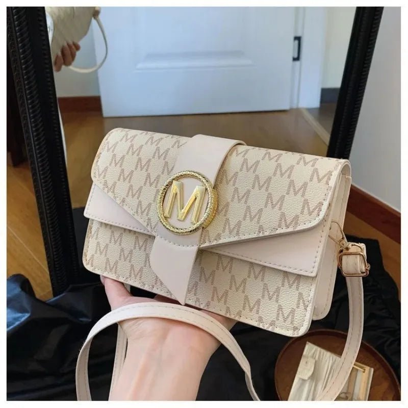 Premium Vintage-Style Bag - 2026 Autumn-Winter New Design - Letter-Shaped Shoulder Bag for Casual Wear - Small Square Bag - Tara's Tiny Treasures