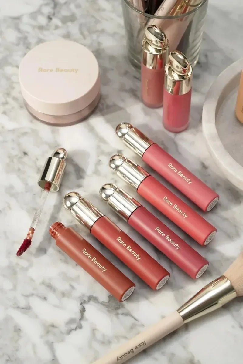 Rare Beauty Melting Cream Blush Makeup Matte Pearlescent Texture Glitter Blush Highlighter Bright nourish moisturize Lip Gloss - Tara's Tiny Treasures