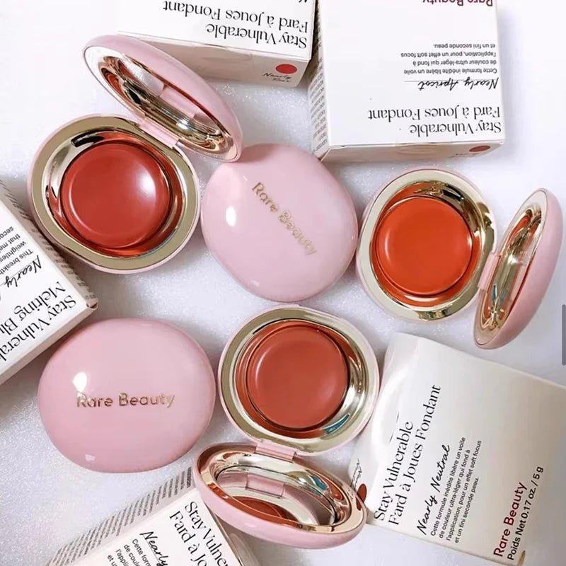 Rare Beauty Melting Cream Blush Makeup Matte Pearlescent Texture Glitter Blush Highlighter Bright nourish moisturize Lip Gloss - Tara's Tiny Treasures