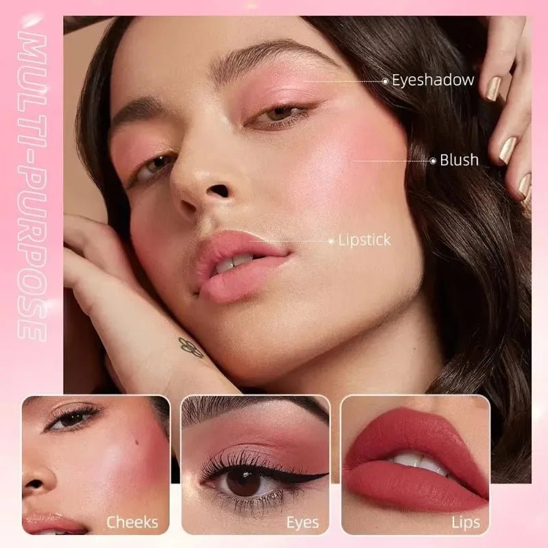 Rare Beauty Melting Cream Blush Makeup Matte Pearlescent Texture Glitter Blush Highlighter Bright nourish moisturize Lip Gloss - Tara's Tiny Treasures