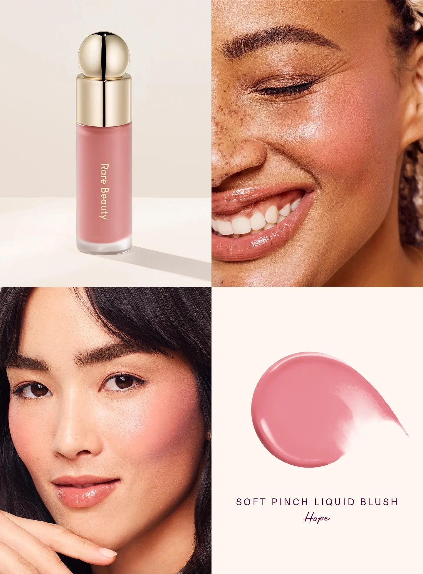 Rare Beauty Melting Cream Blush Makeup Matte Pearlescent Texture Glitter Blush Highlighter Bright nourish moisturize Lip Gloss - Tara's Tiny Treasures