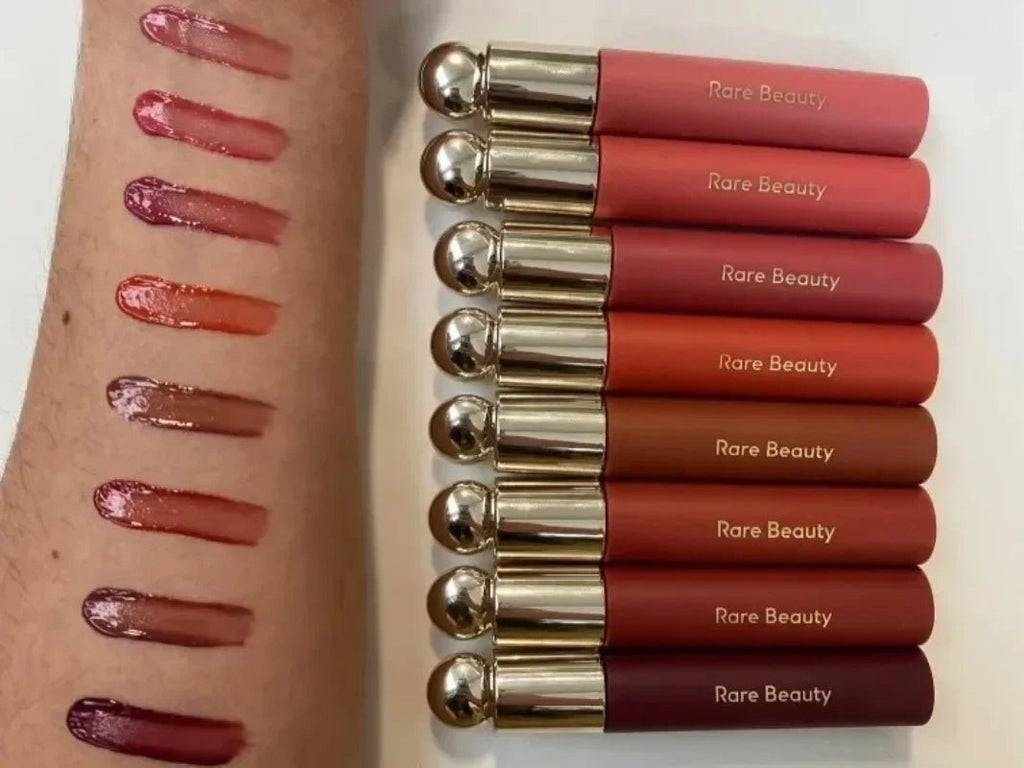 Rare Beauty Melting Cream Blush Makeup Matte Pearlescent Texture Glitter Blush Highlighter Bright nourish moisturize Lip Gloss - Tara's Tiny Treasures