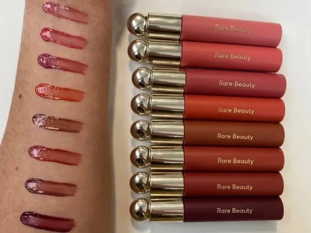 Rare Beauty Melting Cream Blush Makeup Matte Pearlescent Texture Glitter Blush Highlighter Bright nourish moisturize Lip Gloss - Tara's Tiny Treasures